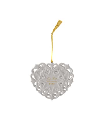 Villeroy & Boch Ornament Herz 2025 Christmas Classics in weiß