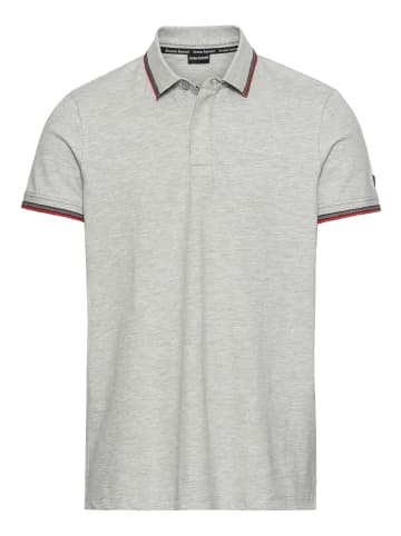 Bruno Banani Poloshirt in grau melange
