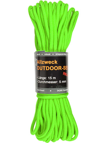Normani Outdoor Sports Allzweck-Outdoor-Seil 5 mm x 15 m Chetwynd in Safety Grün