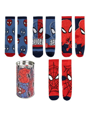 Spiderman Spiderman 4er Pack Jungen Socken Strümpfe Spardose in bunt