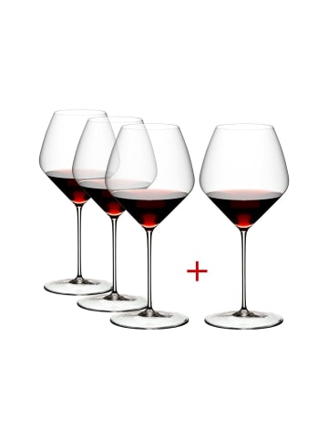 RIEDEL Glas 4er Set Pinot Noir / Nebbiolo Weingläser Veloce 763 ml transparent in transparent