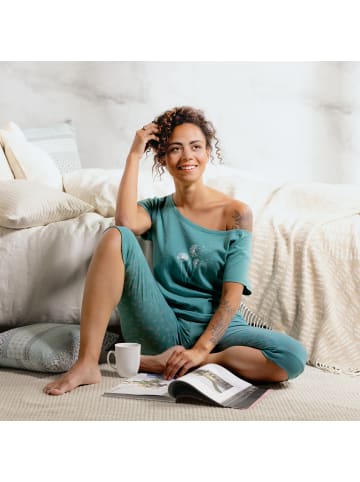 REDBEST Single-Jersey Schlafanzug in jade