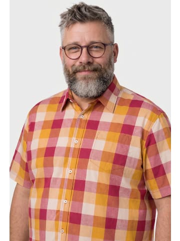 Men Plus Hemd in kupfer braun