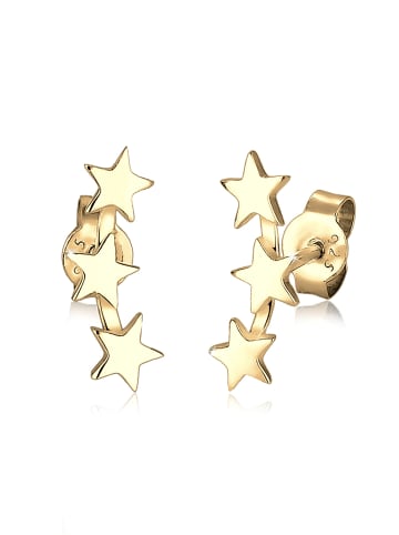 Elli Ohrringe 925 Sterling Silber Sterne, Astro, Stern in Gold
