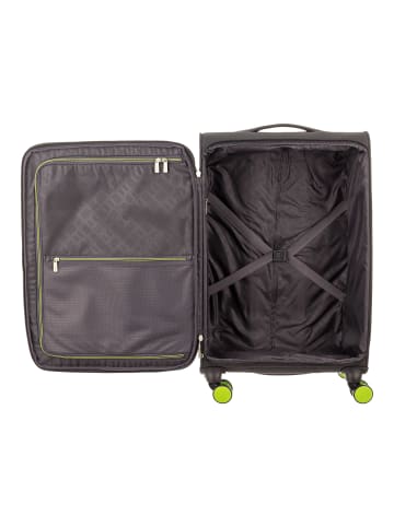 Franky 3er Koffer SET Gr. L/M/S Reisegepäck T27-B black/green