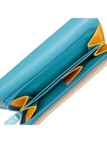 MYWALIT Medium Tri-fold Geldbörse I Leder 14 cm in sardinia