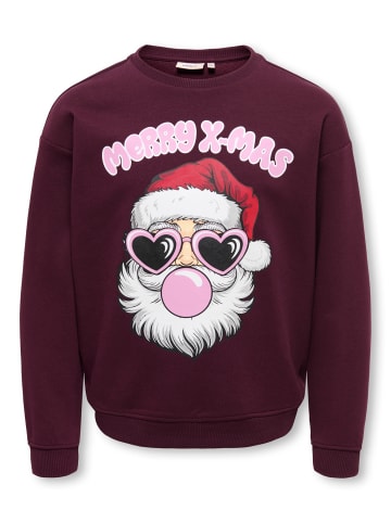 KIDS ONLY Weihnachts-Sweatshirt Santa-Print Kogxmas in winetasting santa hoho