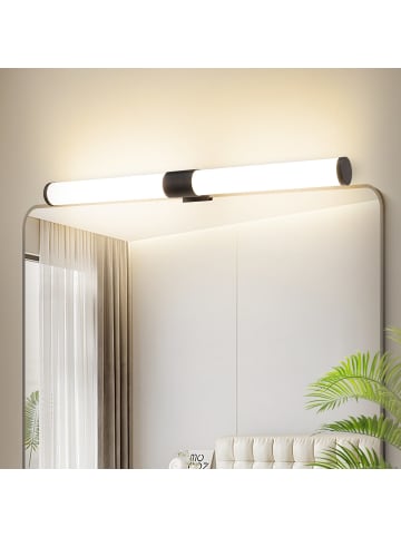 ZMH Spiegelleuchte in schwarz 6W Badezimmerlampe 4000K Neutralweiß L 40CM