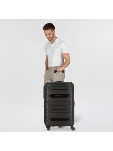 Polestream Strz by Asteroid 4 Rollen Trolley L 74 cm mit Dehnfalte black