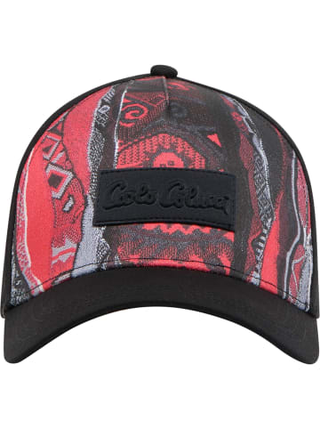 Carlo Colucci Baseball Cap Deanesi in Rot / Schwarz