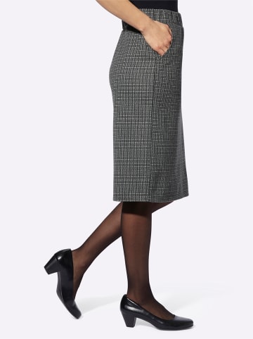 WITT WEIDEN Jersey-Rock in schwarz-weiß-kariert