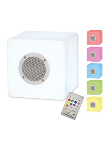 näve LED Außentischleuchte "CUBE" in bunt - (L)20 cm x (B)20 cm x (H)20 cm