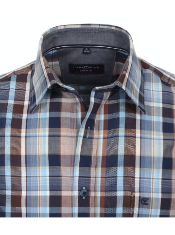 CASAMODA Freizeithemd Kurzarm in Blau