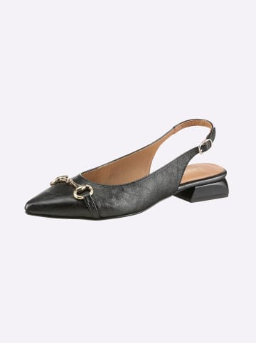 Heine Slingballerina in schwarz-metallic
