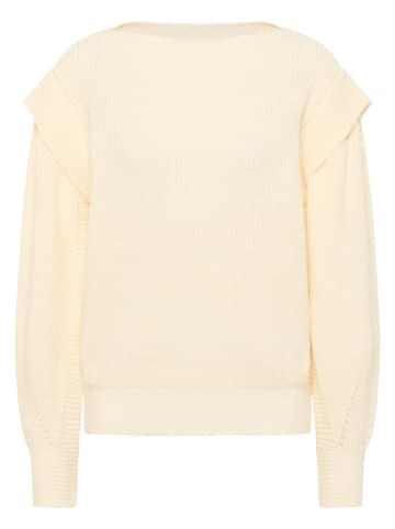 IZIA Damen Grobstrick Pullover in Creme