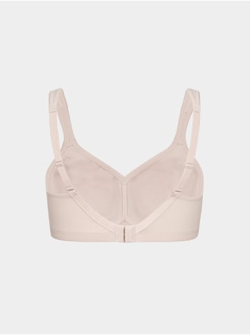 Erlich Textil  Henriette bügelloser Minimizer BH große Cups starker Halt aus Bio-Baumwolle - verstellbare Träger in cappuccino