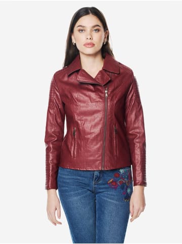 KOROSHI Damler jacken mit leewerschließeffekt in braun