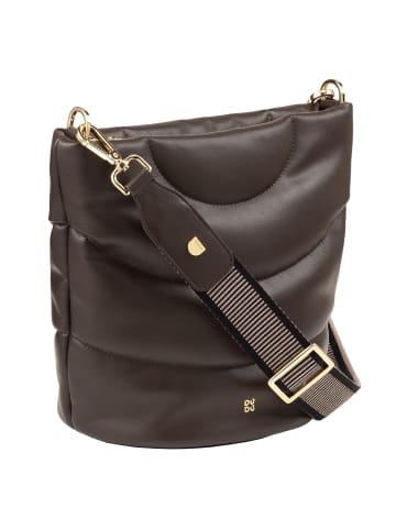 DuDu Barbara Schultertasche Leder 24.5 cm in taupe