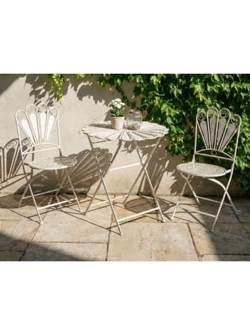 Beliani 3-tlg Bistro Set PAVIA in Weiß