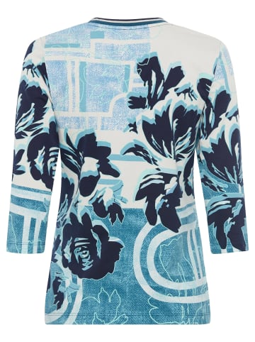 Olsen Shirt Edda in aqua ecru - 0001