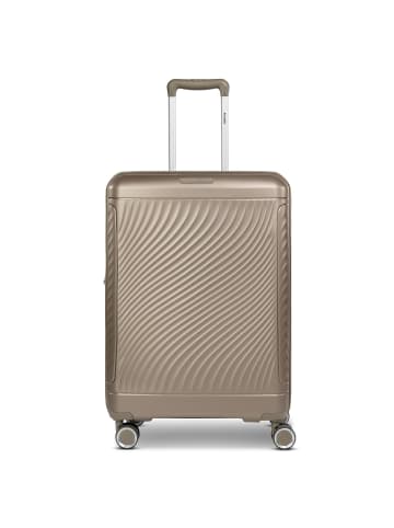 PICARD Vienna 4 Rollen Trolley M 65 cm mit Dehnfalte in champagner