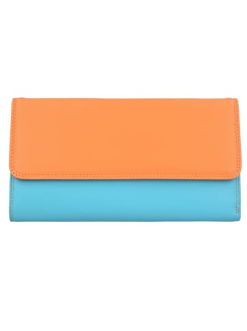 MYWALIT Tri-fold Zip Wallet Geldbörse Leder 17 cm copacabana