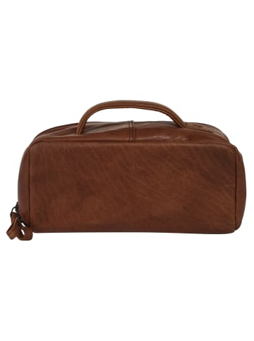 SPIKES & SPARROW Kulturtasche in cognac