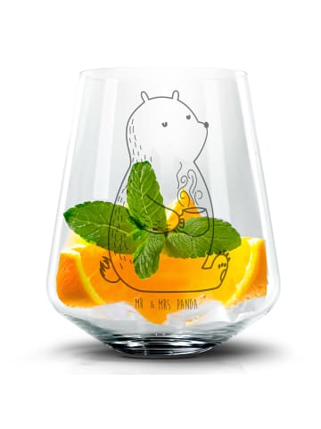 Mr. & Mrs. Panda Glas Bär Kaffee ohne Spruch in Transparent