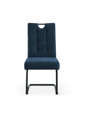 B&D Home 2er-Set: Esszimmerstuhl SOFIA in Blau - (B)48 x (H)96 x (T)60 cm