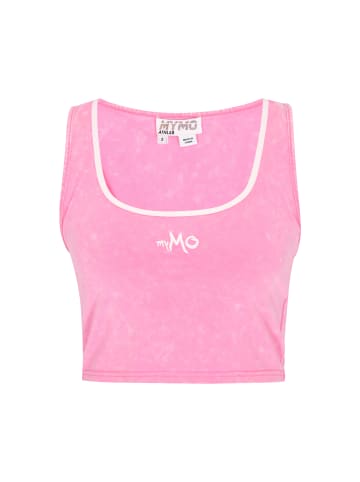 myMO ATHLSR Women Top in fuschia offwhite