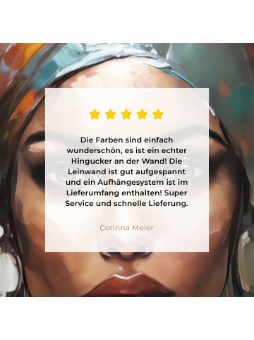 MuchoWow Leinwand bilder Abstraktes Porträt (BxH)