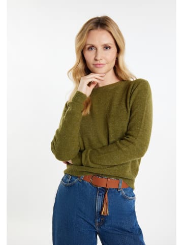 usha FESTIVAL Damen Strick Pullover in Oliv
