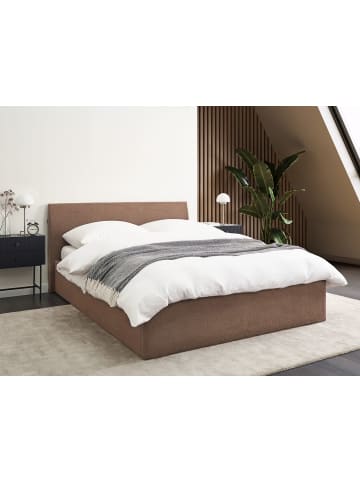 Beliani Doppelbett ORBEY in Braun - (W) 157 x (H) 88 x (L) 212 cm