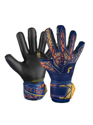 Reusch Torwarthandschuh Attrakt Gold X in 4411 premium blue/gold/black