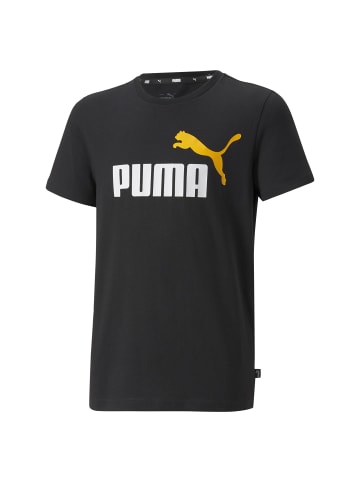 Puma T-Shirt in Schwarz (Black Tangarine)