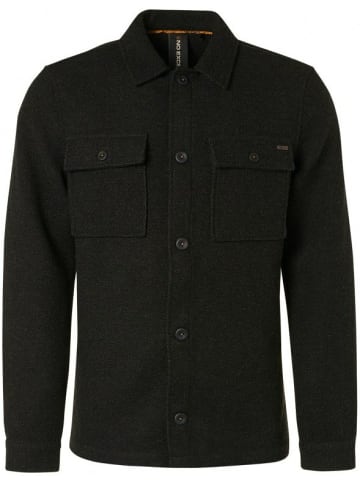 No Excess Langarm FreizeitHemd für Herren in schwarz