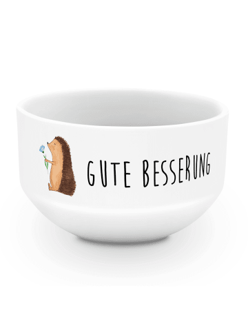 Mr. & Mrs. Panda dessertschale Igel Blumen mit Spruch in Weiß