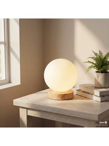 home24 Akku-Tischleuchte DENKI in Weiß