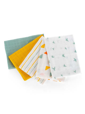 LaLoona Mullwindeln / Mulltücher / Spucktücher OEKO-TEX® in gruen,gelb