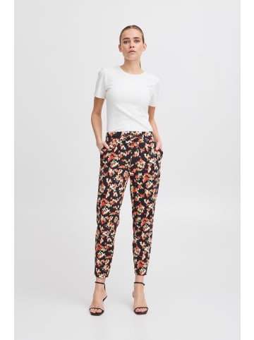 ICHI Casual Hose IHKATE Regular fit in Total Eclipse Multi aop