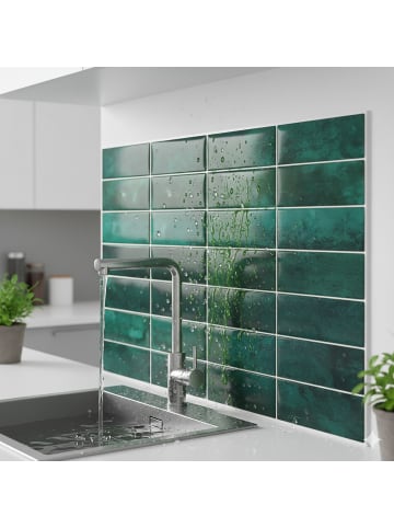 relaxdays 10 x Klebefliesen in Grün - 30x30