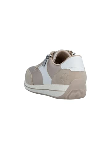rieker Rock-Sneaker aus Leder (niedrig) Beige