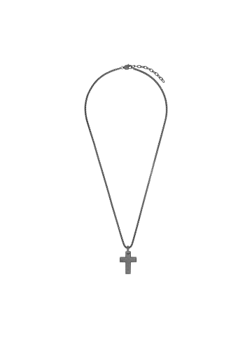 JOOP! Kette mit Anhänger Edelstahl, IP Gun in Grau