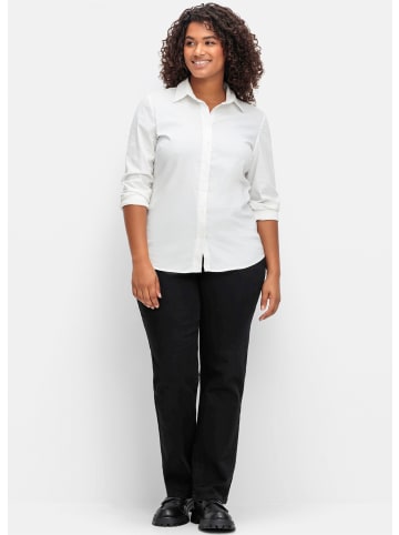 sheego Jeans in black denim