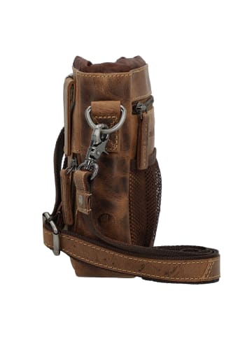 Greenburry Vintage Mini Bag Umhängetasche Leder 13 cm in brown