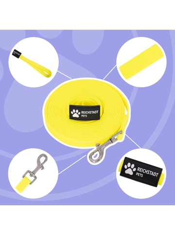 Reichstadt Hundeleinen Texturierte PVC in Yellow