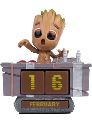 Grupo Docor Ewiger Kalender Marvel Groot Figur Death Button 3D Dauerkalender