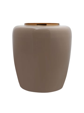 Kayoom Vase Esmeralda in Taupe / Gold