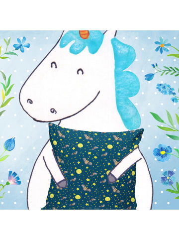 Mr. & Mrs. Panda Kissen 40x40 Fledermaus Flügel ohne Spruch in Blau