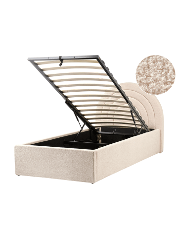 Beliani Kinderbett ANET in Beige - (W) 106 x (H) 100 x (L) 218 cm